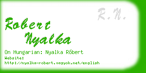 robert nyalka business card